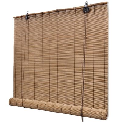 Estore de enrolar 100 x 160 cm bambu castanho