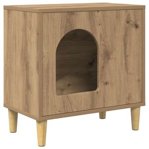 vidaXL Casa para Gatos Carvalho Arttisan 51 x 30 x 52 cm