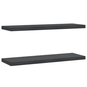 vidaXL Prateleiras de parede 2 pcs 75x23,5x3cm a&ccedil;o inoxid&aacute;vel prateado