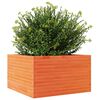vidaXL Vaso/floreira de jardim 80x80x45,5 cm pinho maci&ccedil;o castanho mel