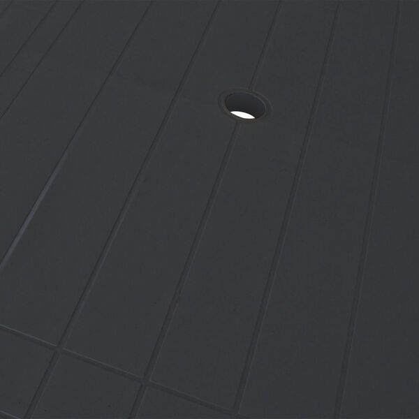 vidaXL Mesa de jardim 126x76x72 cm plástico antracite