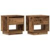 vidaXL Criado-mudo 2 unid. Madeira antiga 45 x 34 x 44 cm