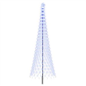 vidaXL &Aacute;rvore de Natal LED 400 cm 450 LED Azul Ferro Preto