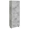 vidaXL Conjunto de Gabinete 2 pcs Cinzento Cimento 66 x 34,5 x 95 cm