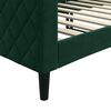 vidaXL Sof&aacute;-cama 80x200 cm veludo verde-escuro