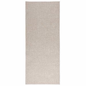 vidaXL Tapetes de &aacute;rea Retangular HUARTE Creme 150 x 80 cm Poli&eacute;ster