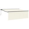 vidaXL Toldo Retr&aacute;til Manual Creme 400 &times; 300 cm Poli&eacute;ster e Alum&iacute;nio