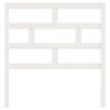 vidaXL Cabeceira de cama 96x4x100 cm pinho maciço branco
