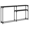 vidaXL MesadeConsola Carvalho Preto 146 x 22,5 x 75 cm