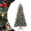 vidaXL &Aacute;rvore de Natal Artificial Verde 240 cm PVC, Pl&aacute;stico e A&ccedil;o