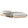vidaXL Estrutura de cama de ch&atilde;o Natural 80 x 210 cm