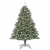 vidaXL &Aacute;rvore de Natal Artificial Verde 240 cm PVC, Pl&aacute;stico e A&ccedil;o