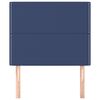 vidaXL Cabeceira Azul 80x5x118/128 cm Tecido