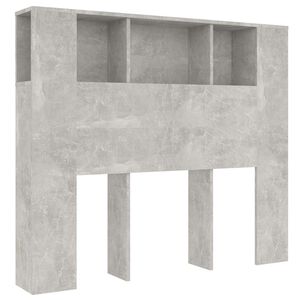 vidaXL Arm&aacute;rio de cabeceira 120x18,5x102,5 cm cinzento cimento