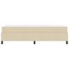 vidaXL Cama Box com colch&atilde;o Creme 90 x 190 cm tecido