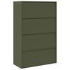 vidaXL Arm&aacute;rio de arruma&ccedil;&atilde;o 2 pcs Verde Oliva 90 x 40 x 140 cm A&ccedil;o