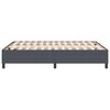 vidaXL Estrado de cama plataforma Cinza Escuro 140 x 200 cm tecido