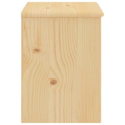 vidaXL Mesa de cabeceira 35x30x40 cm madeira de pinho maciça clara