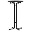 vidaXL Mesa de bar &Oslash;60x110 cm derivados de madeira e a&ccedil;o preto