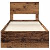 vidaXL Estrutura da Cama Madeira antiga 90 x 200 cm Madeira processada