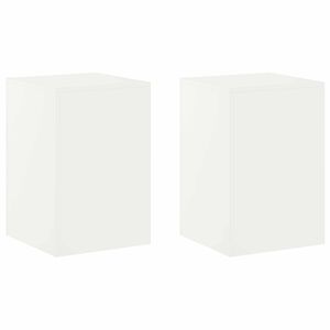 vidaXL Suporte para Plantas 2 pcs Branco 40 x 40 x 60 cm A&ccedil;o