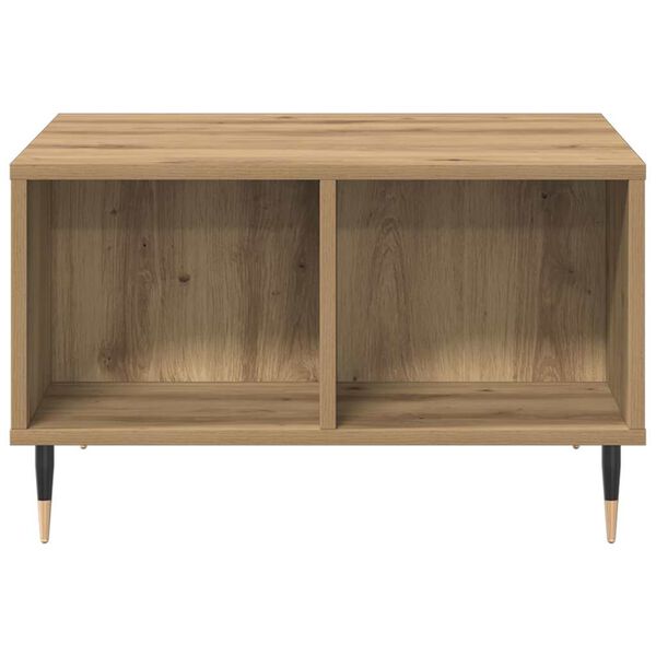 vidaXL Mesa de centro 60x50x36,5cm deriv. madeira carvalho artisiano