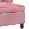 vidaXL Chaise Lounge com almofada Rosa 91 x 157 x 91 cm Veludo