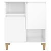vidaXL Aparadores 2 pcs 60x35x70 cm derivados madeira branco brilhante