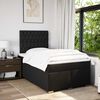 vidaXL Cama boxspring com colch&atilde;o 120x190 cm tecido preto