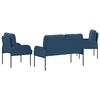 vidaXL Conjuntos de sof&aacute;s 3 pcs Azul 115 x 56 x 80 cm Contraplacado