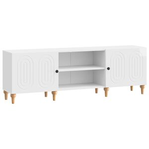 vidaXL Gabinete para TV Branco Brilhante 150 x 31 x 50 cm