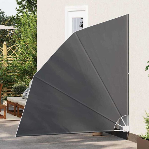 vidaXL Tela de Privacidade para Varanda Preto 210 x 210 cm Poli&eacute;ster