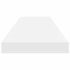 vidaXL Prateleiras de parede suspensas 2 pcs 80x23,5x3,8cm MDF branco