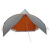vidaXL Tenda Teepee com telhado Cinza e Laranja 600 x 600 x 347 cm
