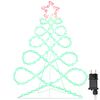 vidaXL Luz em Forma de &Aacute;rvore de Natal Multicolor 78 x 58 cm PVC