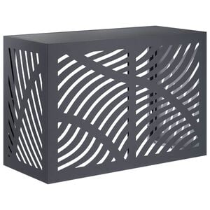 vidaXL Capa de Ar Condicionado Antracite 90 x 40 x 60 cm A&ccedil;o