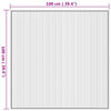 vidaXL Tapete quadrado 100x100 cm bambu natural