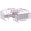 vidaXL 11 pcs conjunto sof&aacute;s de jardim c/ almofad&otilde;es vime PE/ac&aacute;cia