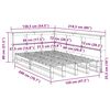 vidaXL Cama com estante sem colchão 120x200 cm pinho maciço branco