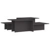 vidaXL Mesas de centro 2 pcs 111,5x50x33 cm madeira processada cinza
