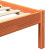 vidaXL Estrutura da Cama Marrom Cera 205,5 x 185,5 x 100 cm