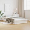 vidaXL Estrutura de cama de ch&atilde;o Branco 213.5 x 104 x 9 cm