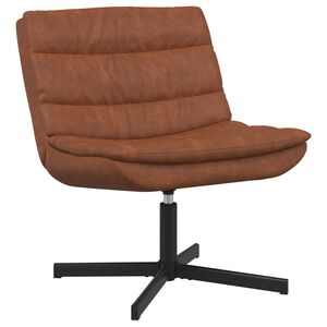 vidaXL Cadeira girat&oacute;ria Castanho 63 x 75 x 76 cm PU Antigo