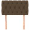 vidaXL Cabeceira de cama tecido 80x7x78/88 cm castanho