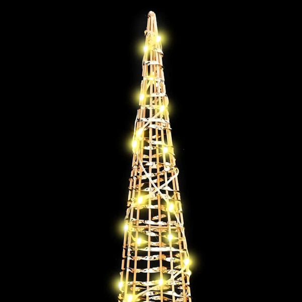 vidaXL Árvore de Natal 3 pcs Branco quente 20 x 20 x 80 cm PET