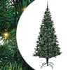 vidaXL &Aacute;rvore de Natal Artificial Pr&eacute;-iluminada Verde 210 cm
