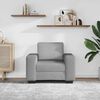 vidaXL Poltrona 60 cm tecido cinzento nuvem