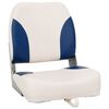 vidaXL Conjunto de 1 assento barco dobr&aacute;vel 41x36x48 cm azul e branco