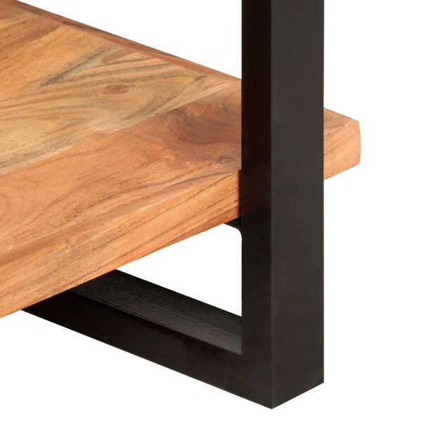 vidaXL Estante c/ 4 prateleiras 80x40x180 cm madeira de ac&aacute;cia maci&ccedil;a