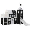 vidaXL Estrutura de cama infantil c/ escorrega e escada pinho 97x208cm